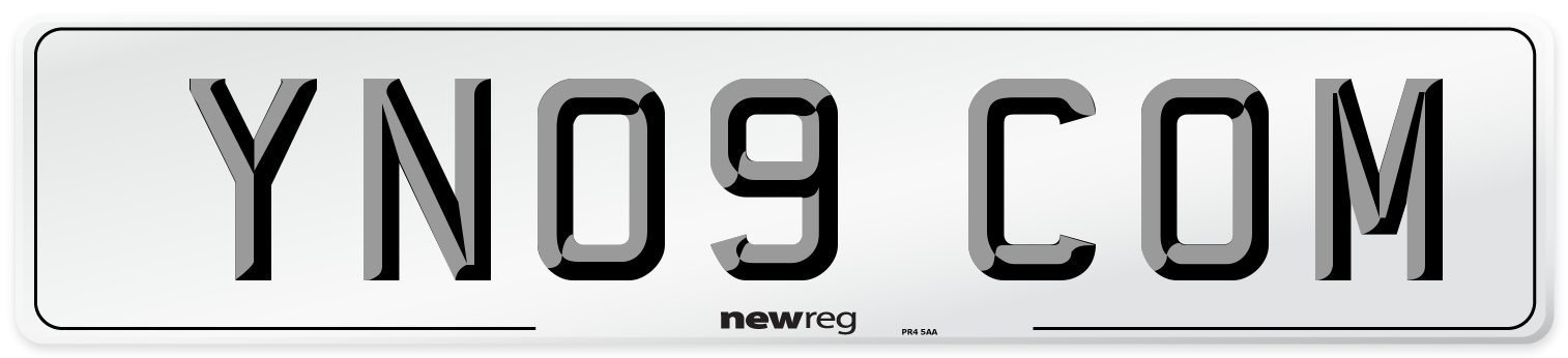 YN09 COM Number Plate from New Reg